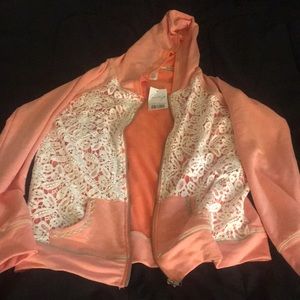 Light peach zip up